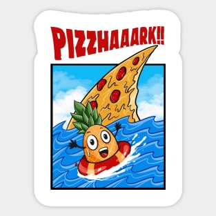 pizza shark Sticker